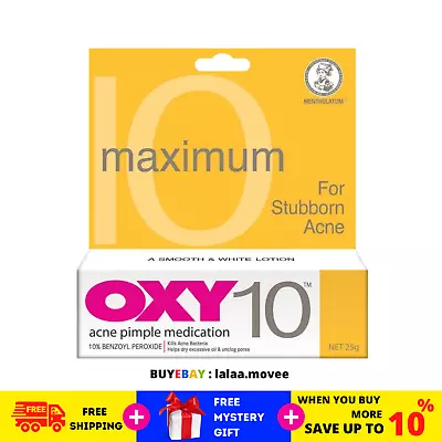 £14.99 • Buy OXY 10 25g - 10% Benzoyl Peroxide Stubborn Acne Pimple - Maximum Strength