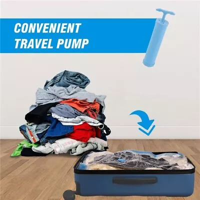 Vacuum Space Bags Transparent Jumbo Travel Large Clothes Organizer Seal Pack • $11.59