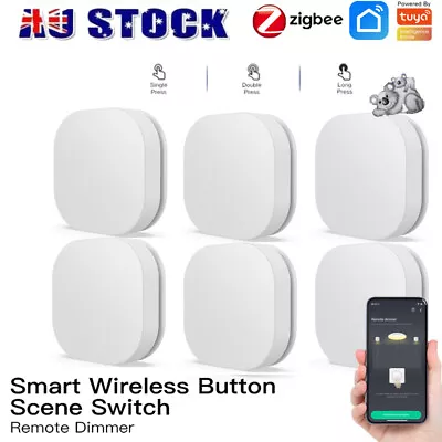 Smart Tuya ZigBee Scene Switch Battery Power Wireless Remote Button Controller++ • $25.99