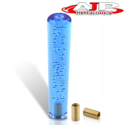 8  Bubble Extended Shift Knob M8 M10 M12 Adapter Kit Gear Lever Blue For Toyota • $19.99