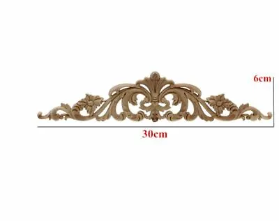 $12.99 • Buy 1x Shabby Chic Flourish Furniture Moulding Applique Carving Onlay Wooden Cabinet