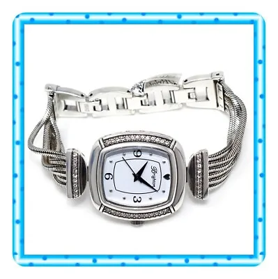 Brighton Auburn Watch Silver Crystal Watch NWT $145 • $123.25