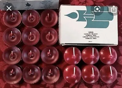 PartyLite RASPBERRY / MULBERRY Tealight & Votive Candles New LOT 18 NIB Retired • $21.50