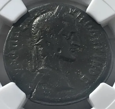 Macrinus Moesia Nicopolis AE27 AD217-218 Hermes NGC F • $79