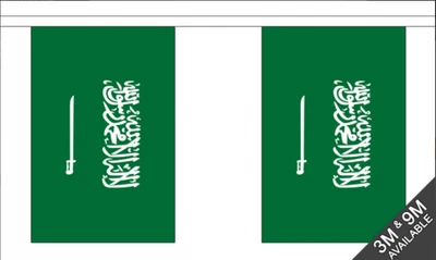 £14.95 • Buy Saudi Arabia 9 Metre Bunting 30 Flags National Flag