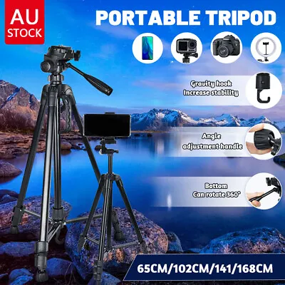 $13.95 • Buy Professional Camera Tripod Stand Mount Phone Holder For IPhone DSLR Travel AU