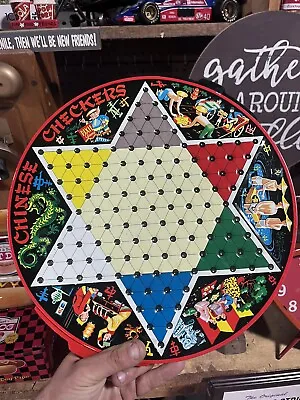 $15 • Buy Vintage Pixie Game Chinese Checkers Metal Board By Steven