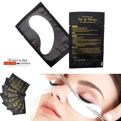 £2.49 • Buy Lint Free Gel Eye Patches Mask Eyelash Extensions Makeup Professional Eye Pads 
