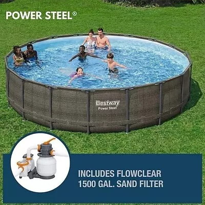 Power Steel Above Ground Pool Set 18 X 48 Sand Filter Durable Construction NEW • $573.80