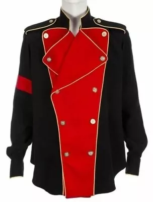 New 1996 Michael Jackson's Black/ Red Lapel Double Breast Jacket • $154.80