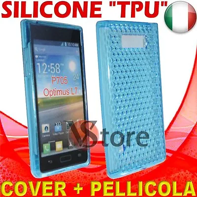Cover Case For LG Optimus L7 P700 Blue Gel Sico Silicone TPU • £3.36