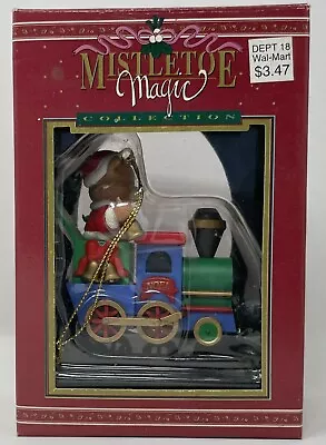 Mistletoe Magic Ornament Bear In Train New • $8.99