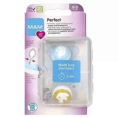 Perfect Pacifier 0-3 Months Boy 2 Count • $15.08