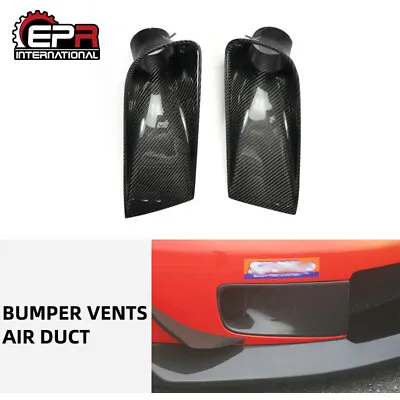 For Honda S2000 AP1 2Pcs Carbon Fiber Front Bumper Vent Air Duct Trim Cover 2pcs • $219.74