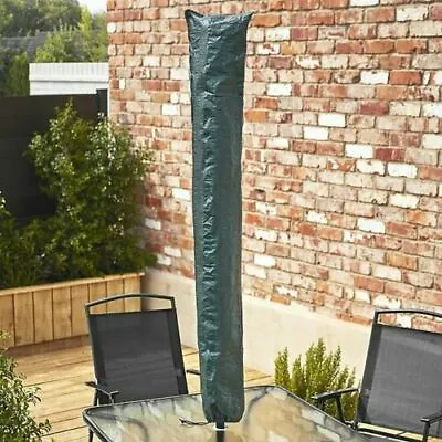 £4.90 • Buy Large Parasol Cover Heavy Duty Green Outdoor Garden Umbrella Cover Waterproof