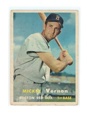 1957 Topps #92  Mickey Vernon Boston Red Sox • $3.99