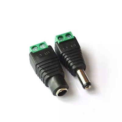 5.5x2.1mm Male / Female DC Power Plug / Jack Connectors For LED CCTV Electronics • $5.19