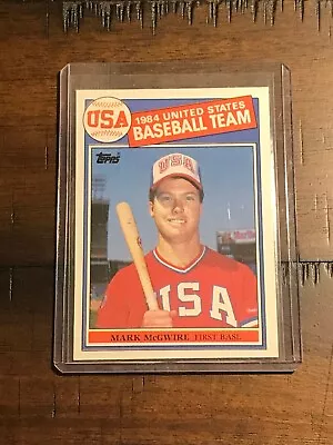 1985 Topps #401 Mark McGwire USA Baseball Rookie RC NM • $18