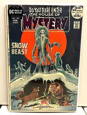 House Of Mystery #199 Neal Adams Cover! Wally Wood & Kirby Art! Dc 1972  Nice! • $19.99