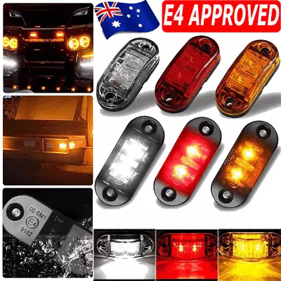$99.96 • Buy LED Clearance Lights Side Marker Lamps Truck Trailer Caravan RV White Red Amber