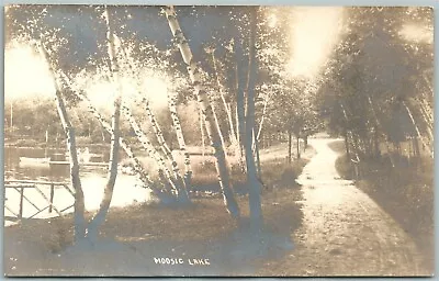 Moosic Lake Pa Antique Real Photo Postcard Rppc  • $28.99