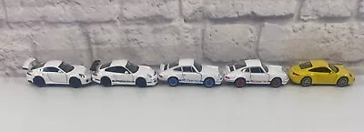 *BRAND NEW* Welly Diecast Cars Lot Of 5 Porsche 911 Turbo White Yellow 4 Inch • $49.95