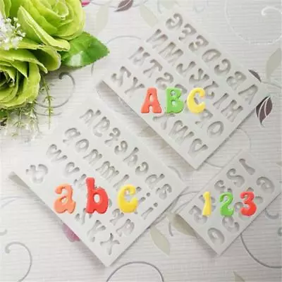 $9.12 • Buy Alphabet Letter Silicone Fondant Mold Cake Chocolate Sugarcraft Cutter Moulds LI