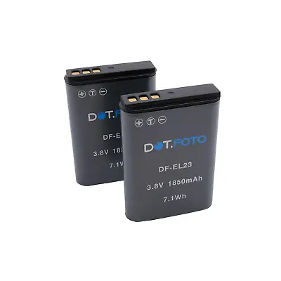 2 X Battery For Nikon EN-EL23 - 1850mAh | Coolpix P600 P610 P900 S810c • £18.16