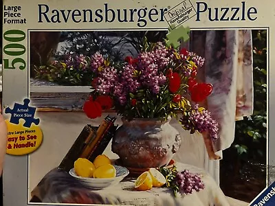 Ravensburger THE PERFECT SETUP PUZZLE~500 Piece Jigsaw~Flowers • $6