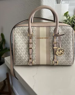 Michael Kors Signature Bedford Travel Duffel Satchel Handbag • $200