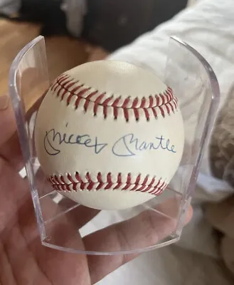 Mickey Mantle HOF Single Signed OAL Baseball New York Yankees PSA/DNA . • $799.99