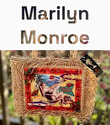 Marilyn Monroe Purse ASHLEY M SIGNATURE BAG NWT Straw Handbag RARE Collectible • $152.44