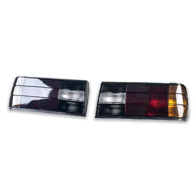 Dark Smoke + White Reverse Light Rear Lamp Tail Light Pair For BMW E30 1988-1994 • $285.89