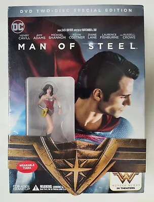 Man Of Steel DVD &  Wonder Woman Collectible Figure - RARE Special Edition - OOP • $33.91