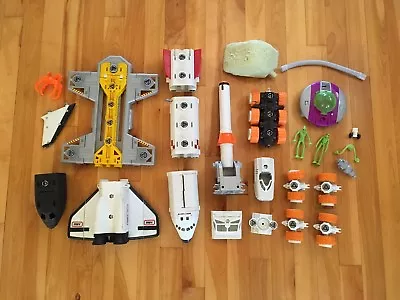 Matchbox Mega Rig Spaceship Shuttle & Power Space Rover Building System Set Lot • $32