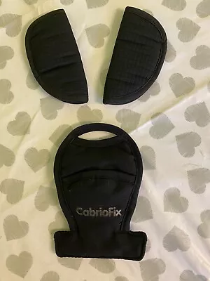 Maxi Cosi Cabriofix Car Seat Crotch And Shoulder Pad Set - Black • £13.99