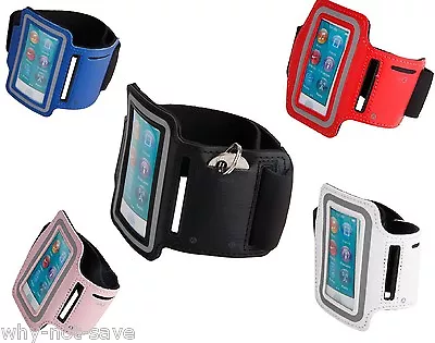 Nylon PU Leather Sport Armband Case Cover For IPOD NANO 7 7th Generation A1446 • $24.14