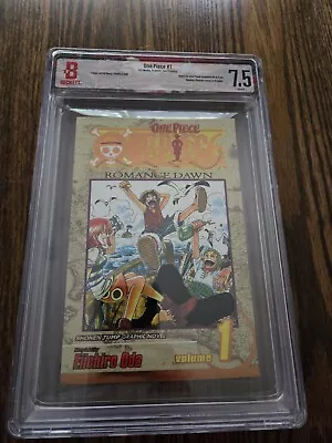 One Piece Vol 1 3rd Print English Beckett Graded Tankobon Manga | BGS 7.5 • $150