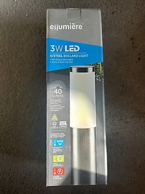 Ellumiere LED Bollard Stainless Steel Light 3W 12V Garden Path Driveway Lighting • £25