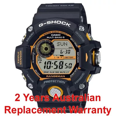 Casio G-shock Rangeman Gw-9400 Solar Watch Gw-9400y-1 Black Yellow 2y Warranty • $489.99