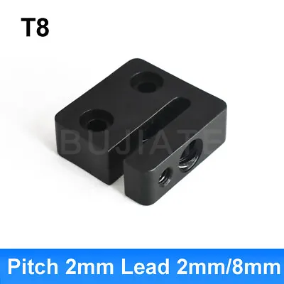 T8 Lead Screw T Type Anti-Backlash Nut Block Pitch 2mm Lead 2/8mm For 3D Printer • $10.12