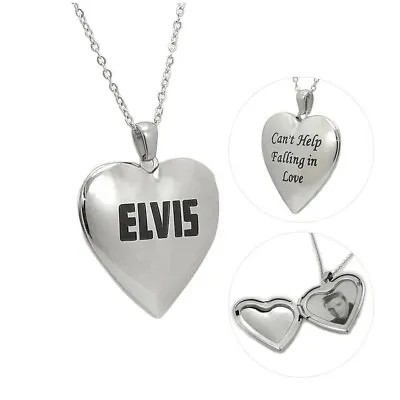 Elvis Presley Pendant Locket - Can't Help Falling In Love • $24.88