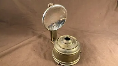 Antique Victor Brass Kerosene Oil Lamp Wall Mount Bracket Font Reflector Rare • $95