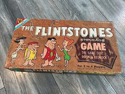 Vintage 1961 Transogram  THE FLINTSTONES Stoneage Board Game • $27