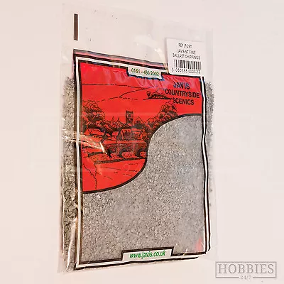 £3.49 • Buy Javis Fine Ballast Chippings Grey Granite Gravel Scenic Model Railway 00 N Gauge