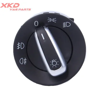 Chrome Euro Headlight Switch Contorl For VW Jetta Golf GTI MK5 MK6 Rabbit • $12.20