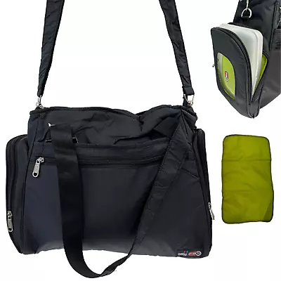 FIB Baby Nappy Bag Diaper Maternity Milk Mummy Changing Travel Tote - Black • $49.97