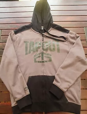 TAPOUT Mens  Hoodie With Zip. Grey And Black. Size L • $29.50