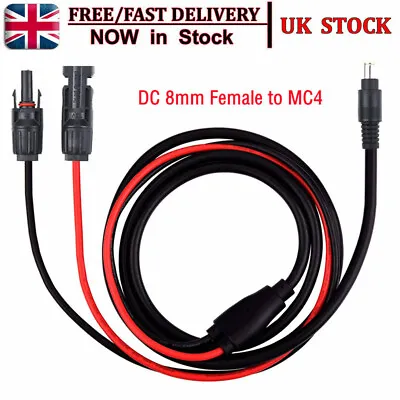 For Solar Panel Connector DC 8mm Female To MC4 Connector Adapter Extension Cable • £11.99