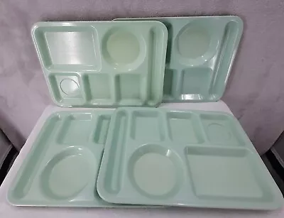 Vintage Melamine Melmac Divided Cafeteria Trays Arrowhead 1400-A 4 Pc Set • $29.95